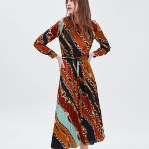 Zara chain print maxi